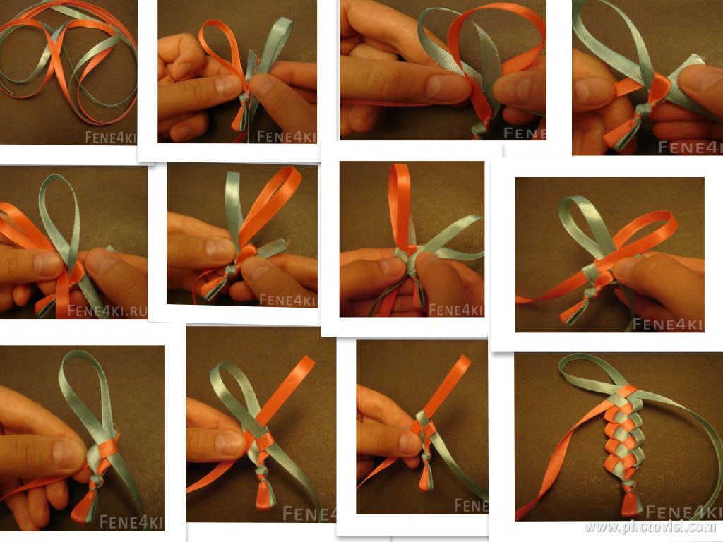 Схема плетения фенечки